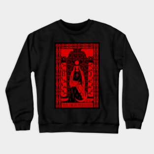 The High Priestess - Crimson Tarot Cards Sunweaver Crewneck Sweatshirt